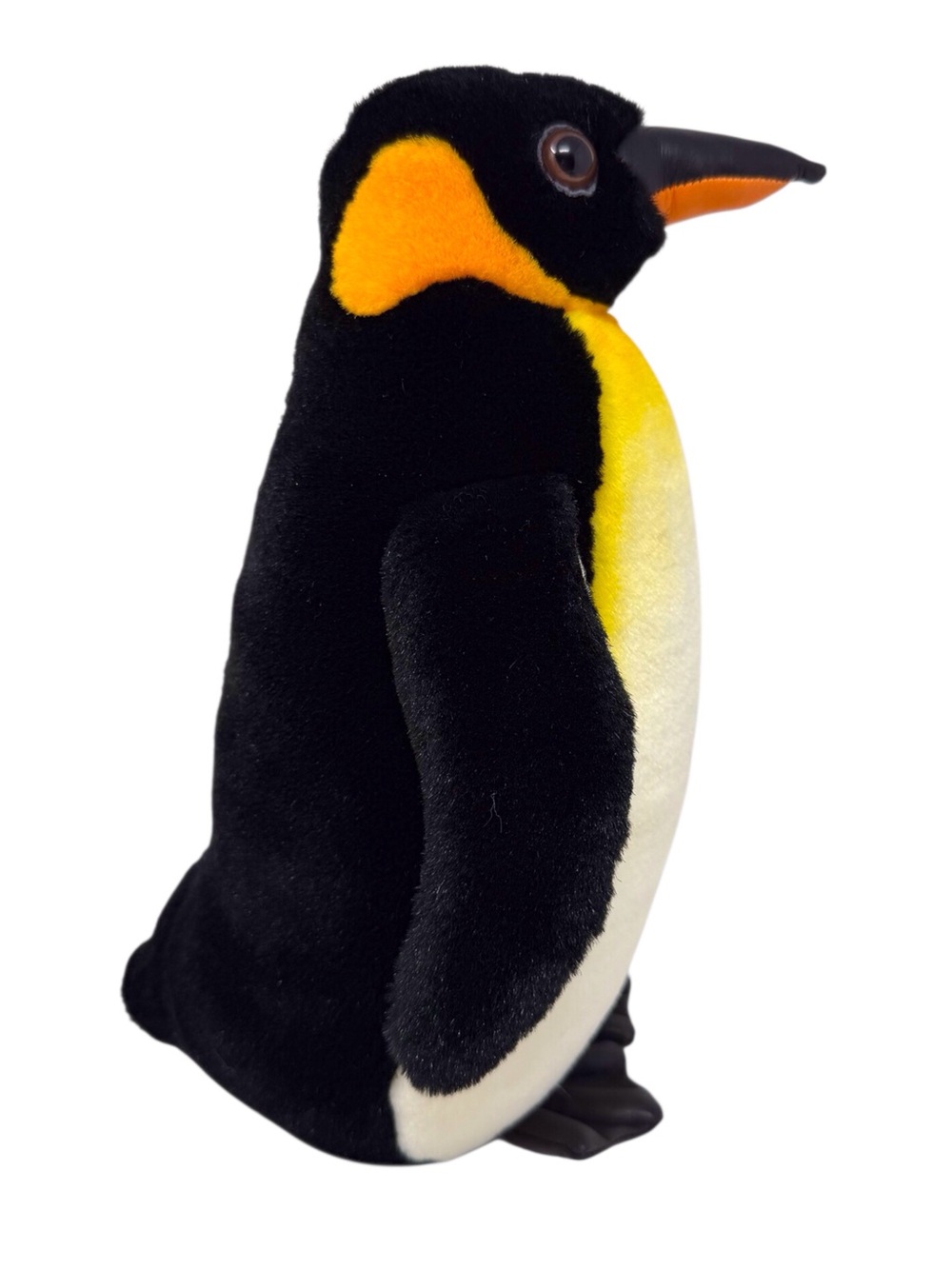 Sea World Emperor Penguin Plush With Faux Leather Feet Stuffed Animal 11” EUC